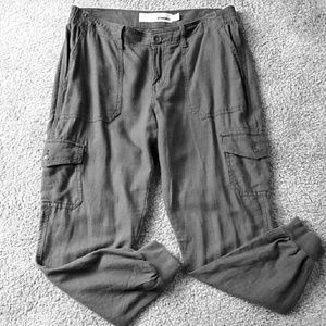 Linen, rayon casual pant